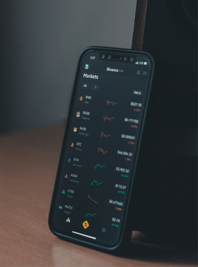 cryptocurrency on phone